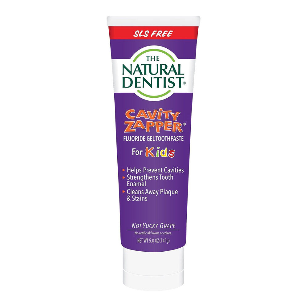 Natural Dentist Cavity Zapper Gel Toothpaste For Kids, Grape, 5 Oz